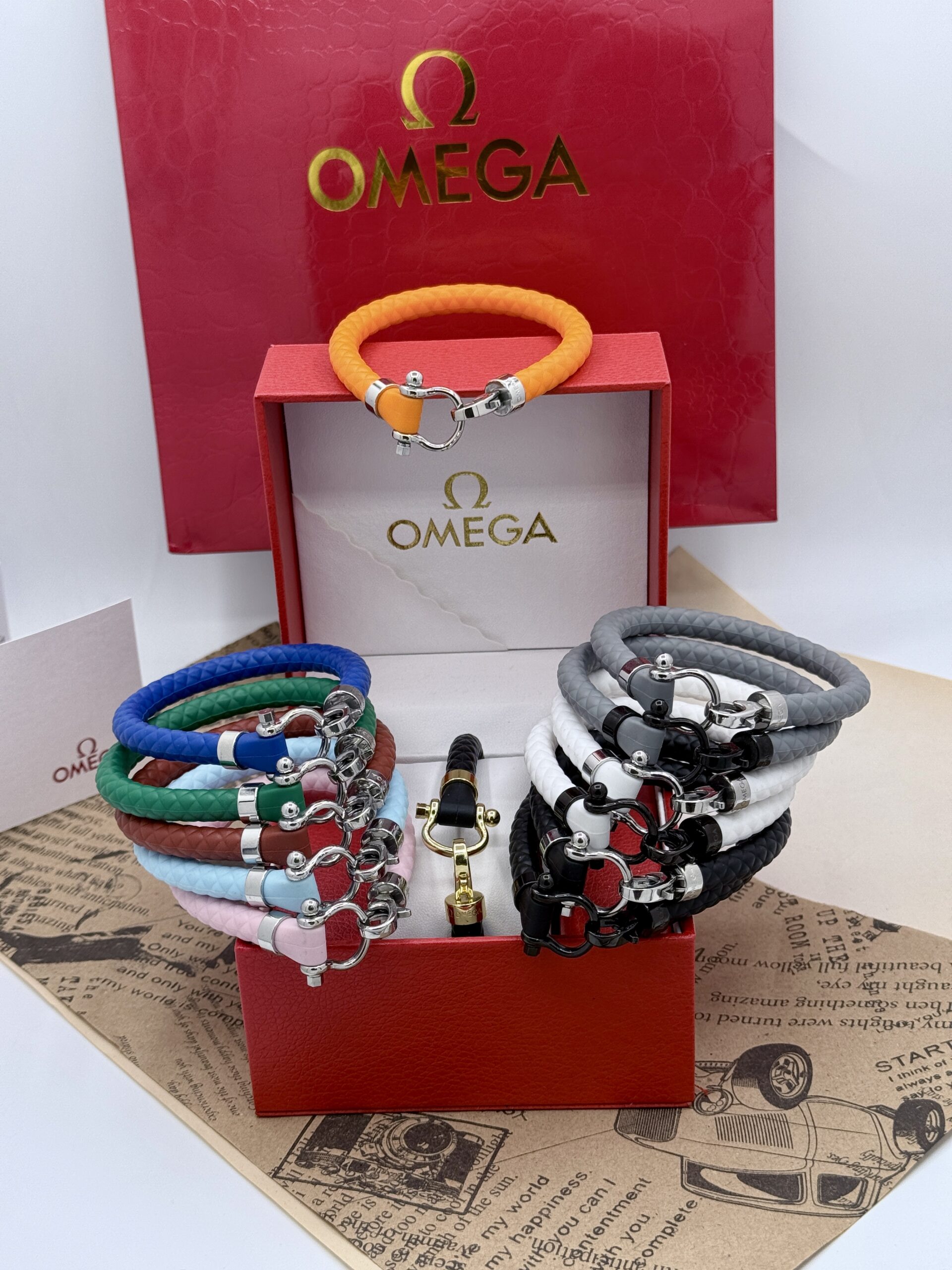 دستبند امگا سیلیکونی کد ۱۹