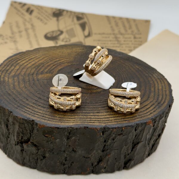 انگشتر برند ژوپینگ مدل استخوانی کد ۲۲