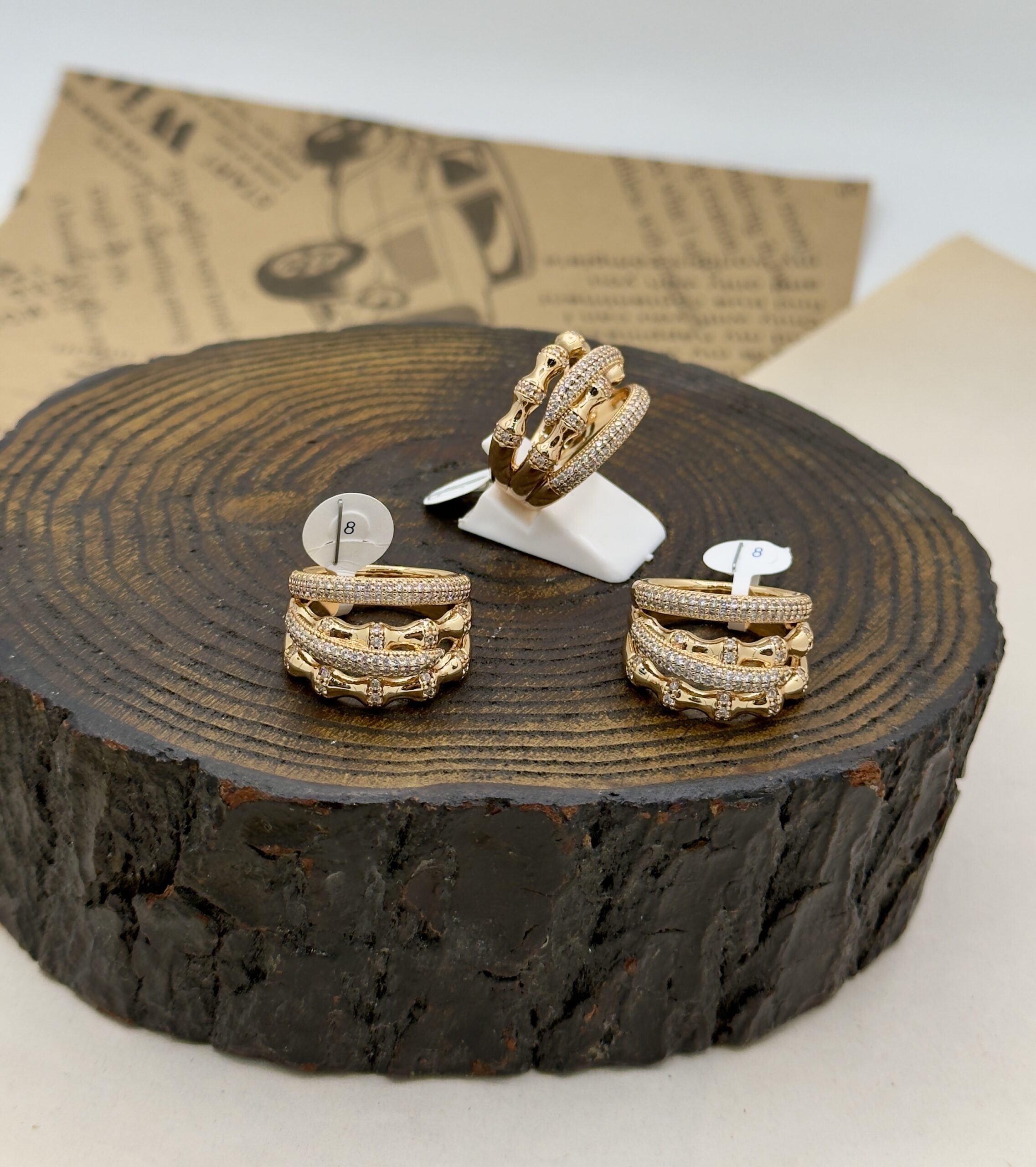 انگشتر برند ژوپینگ مدل استخوانی کد ۲۲