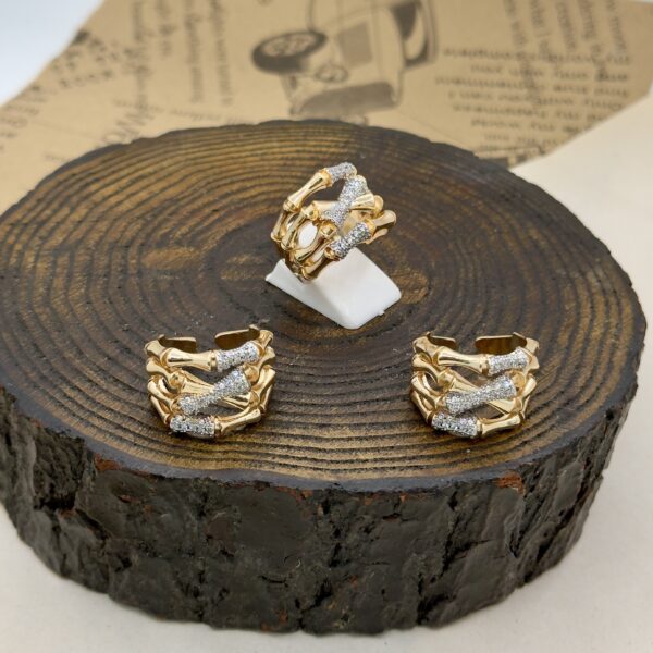 انگشتر ترند استخوانی کد ۱۸