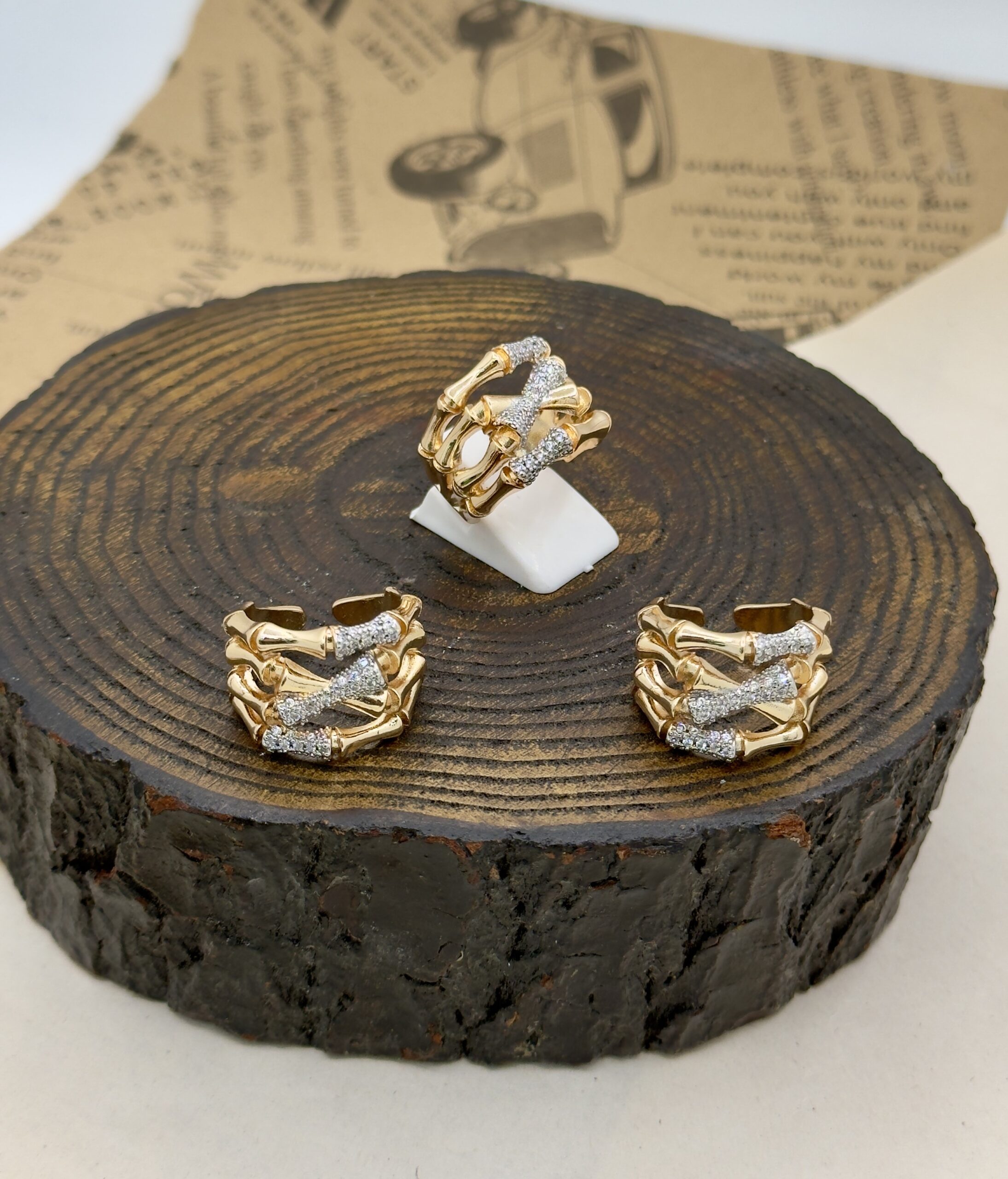 انگشتر ترند استخوانی کد ۱۸