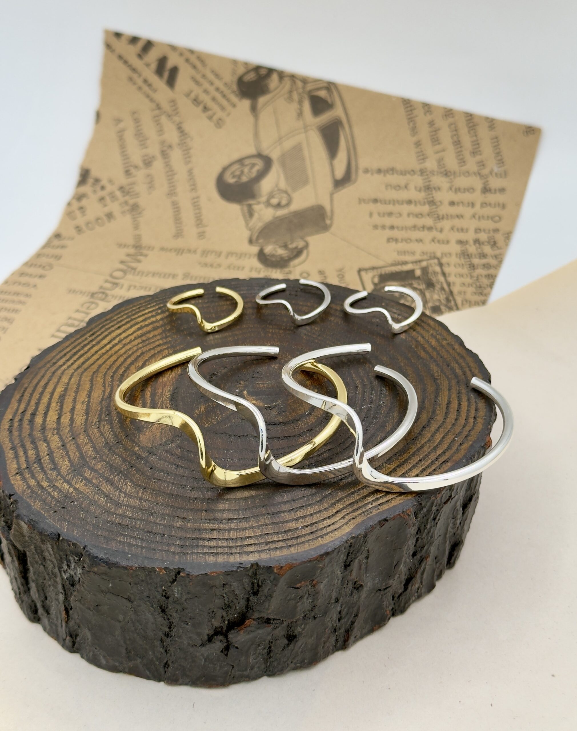 بنگل انگشتر ترند مدل موج