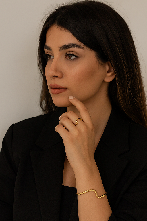 بنگل انگشتر ترند مدل موج