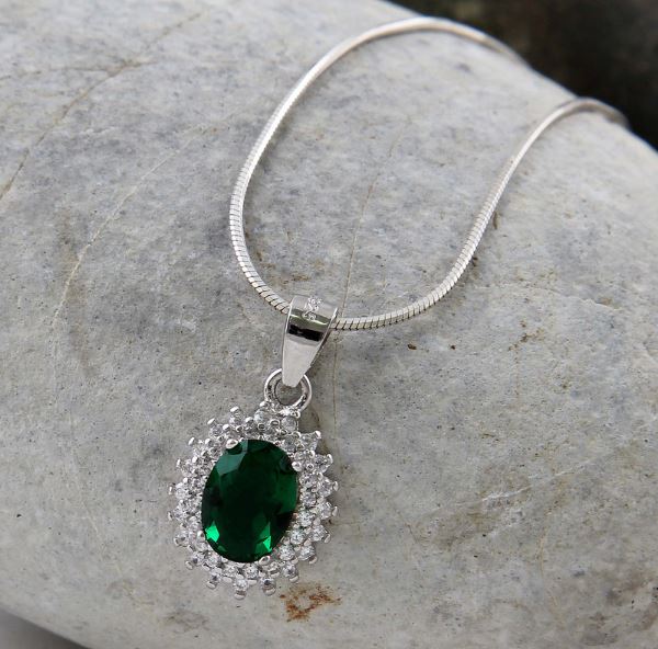 ست نقره با سنگ طبیعی